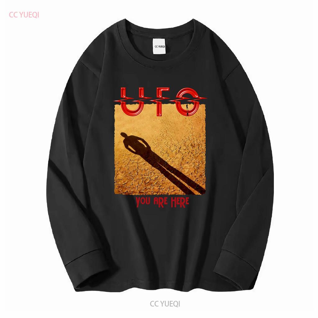 T-shirt UFO Band Album You Are Here Metal Rock Music vintage Lavata Comoda abbigliamento firmato Elasticizzata Moda casual