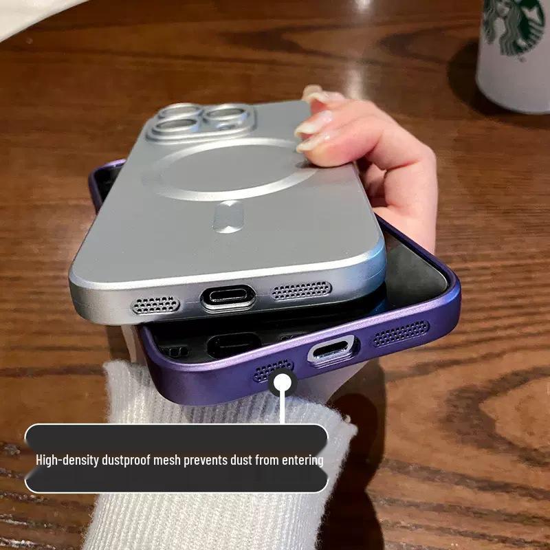 MagSafe-Compatible Apple Phone Case: Skin-Feel Matte Protective Cover for iPhone Models 13, 15 Pro Max, 16E, and 17
