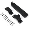 Adjustable Heavy Duty Sliding Door Lock Bracket with Padlock Hole for Wooden Fences and Yards