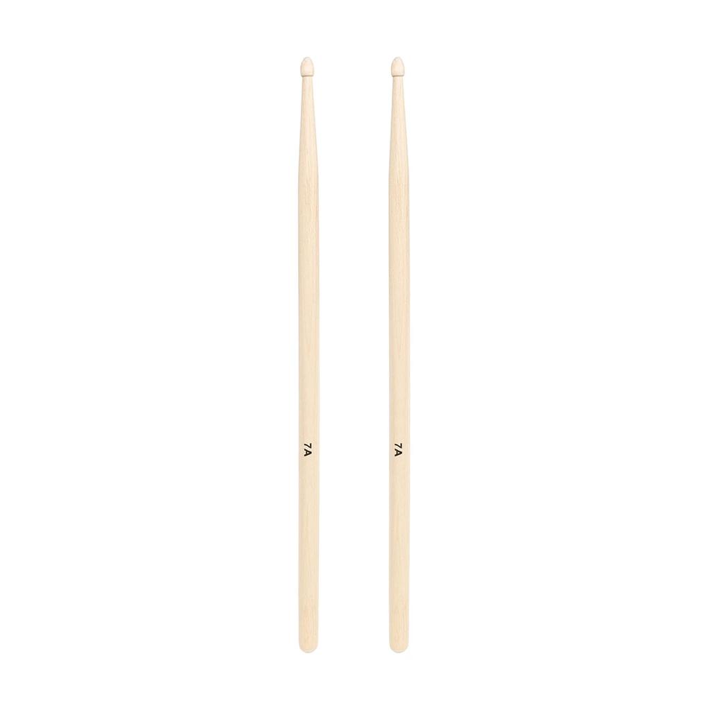 IRIN 12 Pairs 7A Maple Drumsticks Hand Polished Smooth Thornless Drum Sticks Professional Wooden Percussion Parts Accessories