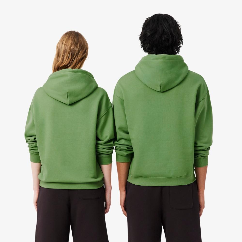 [lacoste] Men's Croc Signature Loose Fit Hooded Sweatshirt SH7741-56G02M
