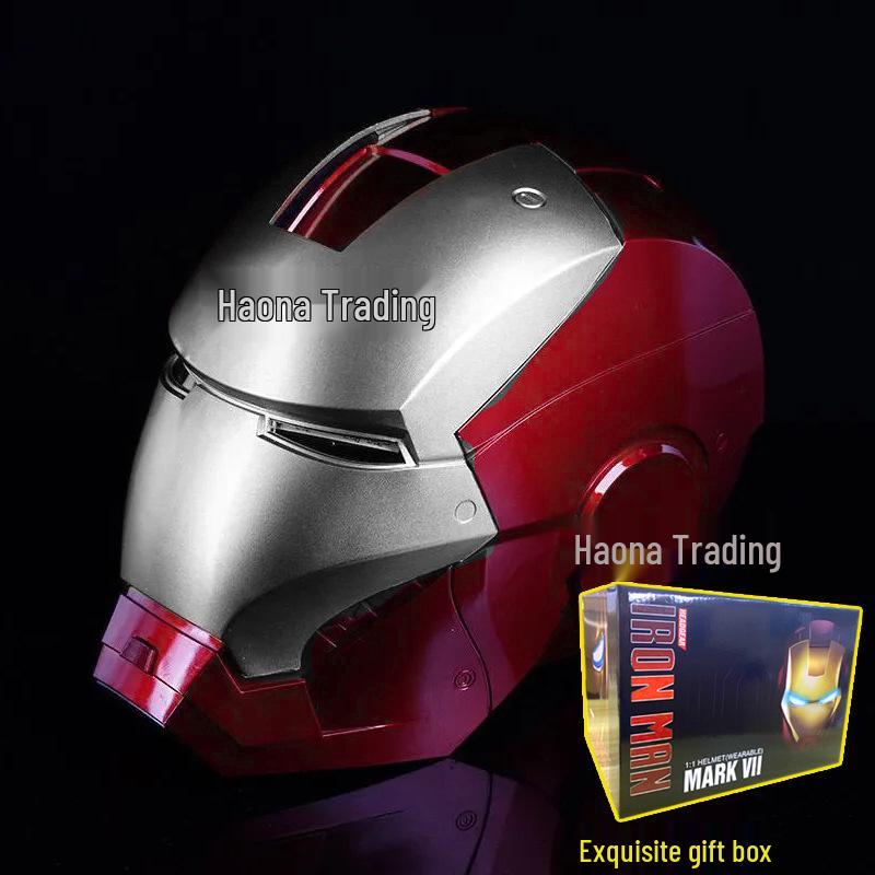 Κράνος Iron Man MK5 με Φωνητικό Έλεγχο, Αυτόματο Άνοιγμα, Φωτεινά Χαρακτηριστικά & Μοντέλο Χεριού Cosplay Props