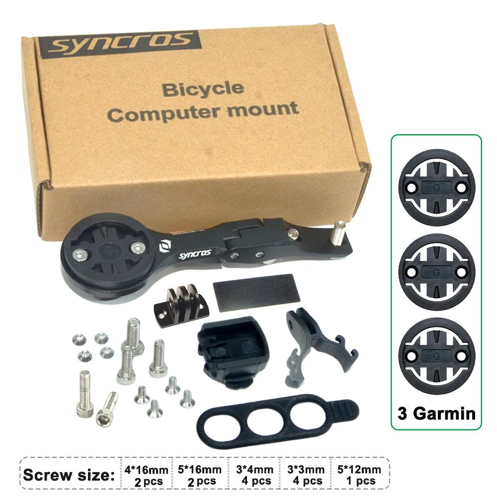 Supporto per Manubrio Integrato SYNCROS ADDICT RC Supporto per Computer Mount Staffa per GPS/Garmin/Bryton/Wahoo CRESTON IC SL