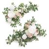 2PCS Artificial Floral Swags Centerpieces Wedding Flower Greenery Arrangements for Table Car Wall Window Arch Home Garden Decor