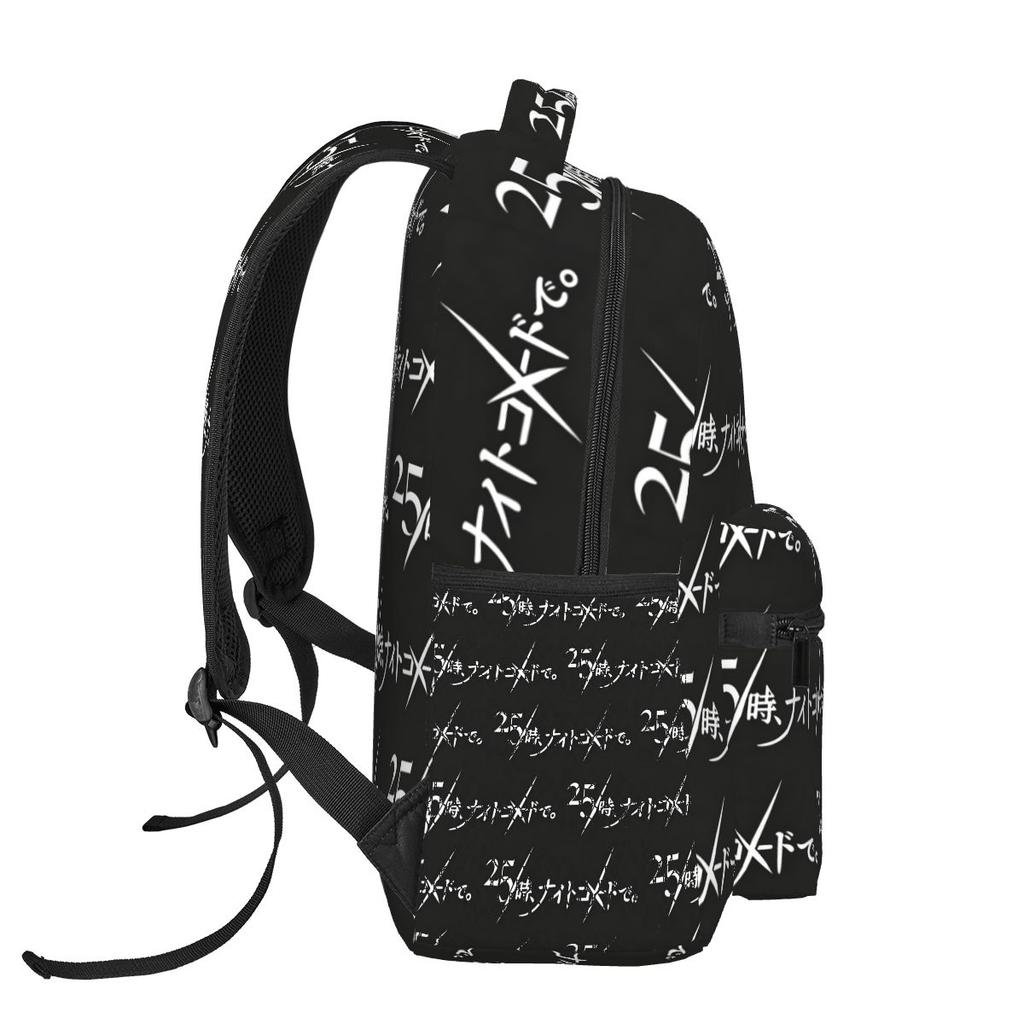 Anime Project SEKAI Colorful Stage Schülerrucksack Schultasche Wander-Tagesrucksack für Jungen Mädchen Bücherrucksack Umhängetaschen