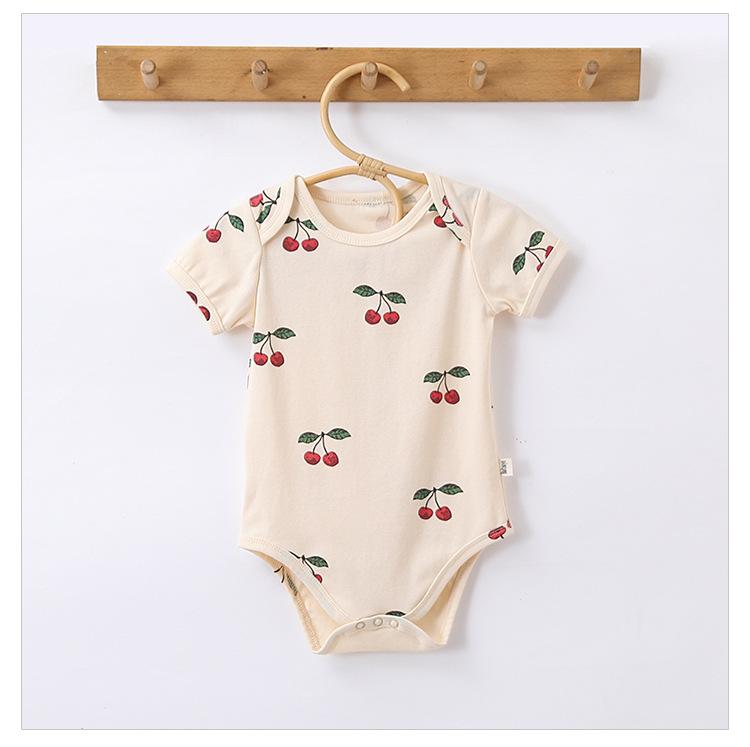 

Kiddiezoom Младенцы Мальчик Девочка 6-24 месяцев Модные принты Короткие рукава Детские боди 66CM