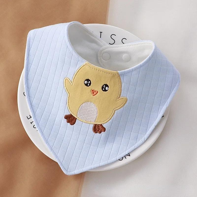 Triangle Cartoon Baby Bibs Soft Newborn Feeding Towel Cotton Cloths for Girls Boys Bandana Bib Newborn Saliva Towel Burp Cloths