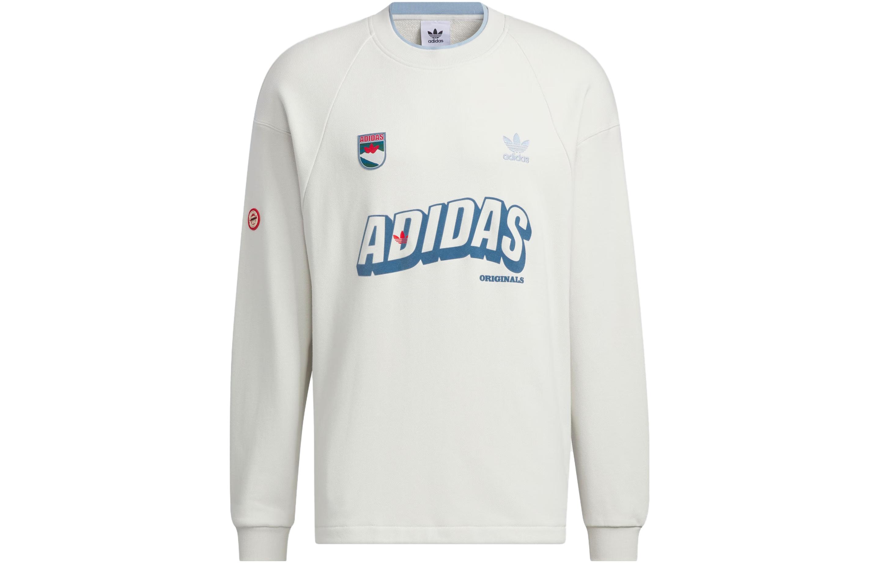 Adidas Originals Letter Sweatshirt Men s Track Gray IN0973 XS
