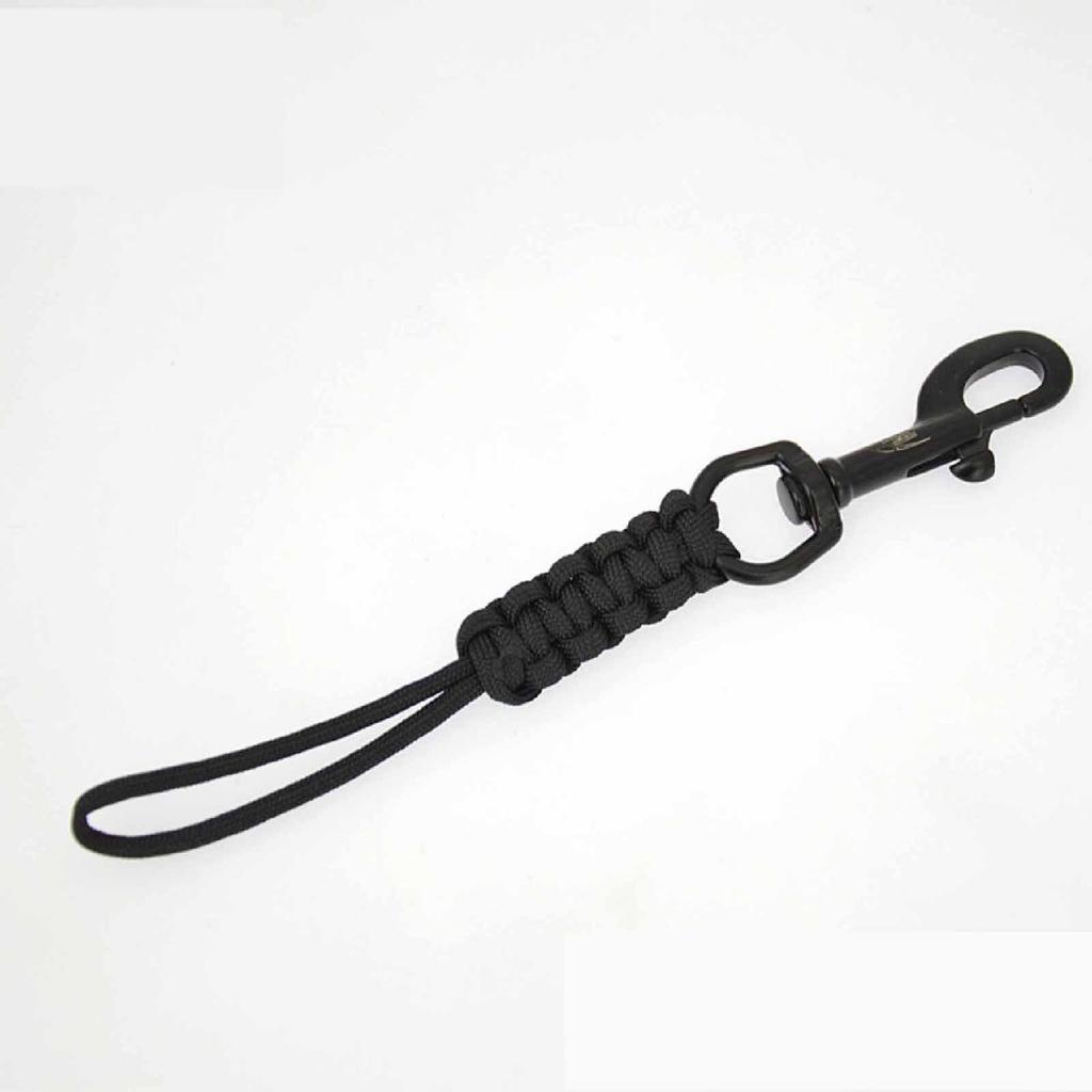 Scubatauchen Wirbelbolzen Haken Güte Stahl Haken Clip mit Seil Lanyard - verlorenes Sicherheitsseil