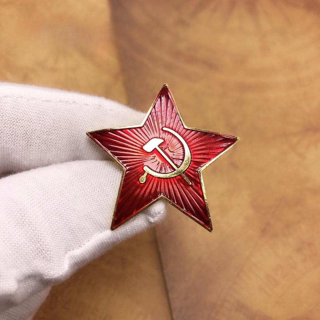 Soviet Badge, Soviet Emblem, Badge, Red Star, Hero, National Honor Emblem Medal, Jewelry, Hat Emblem, Red Flag Brooch