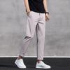 2026 Summer Men's Ankle-Lenght Dress Pants Fashion Men Casual Slim Lightweight Trousers Male Vintage Streetwear Straight Pants