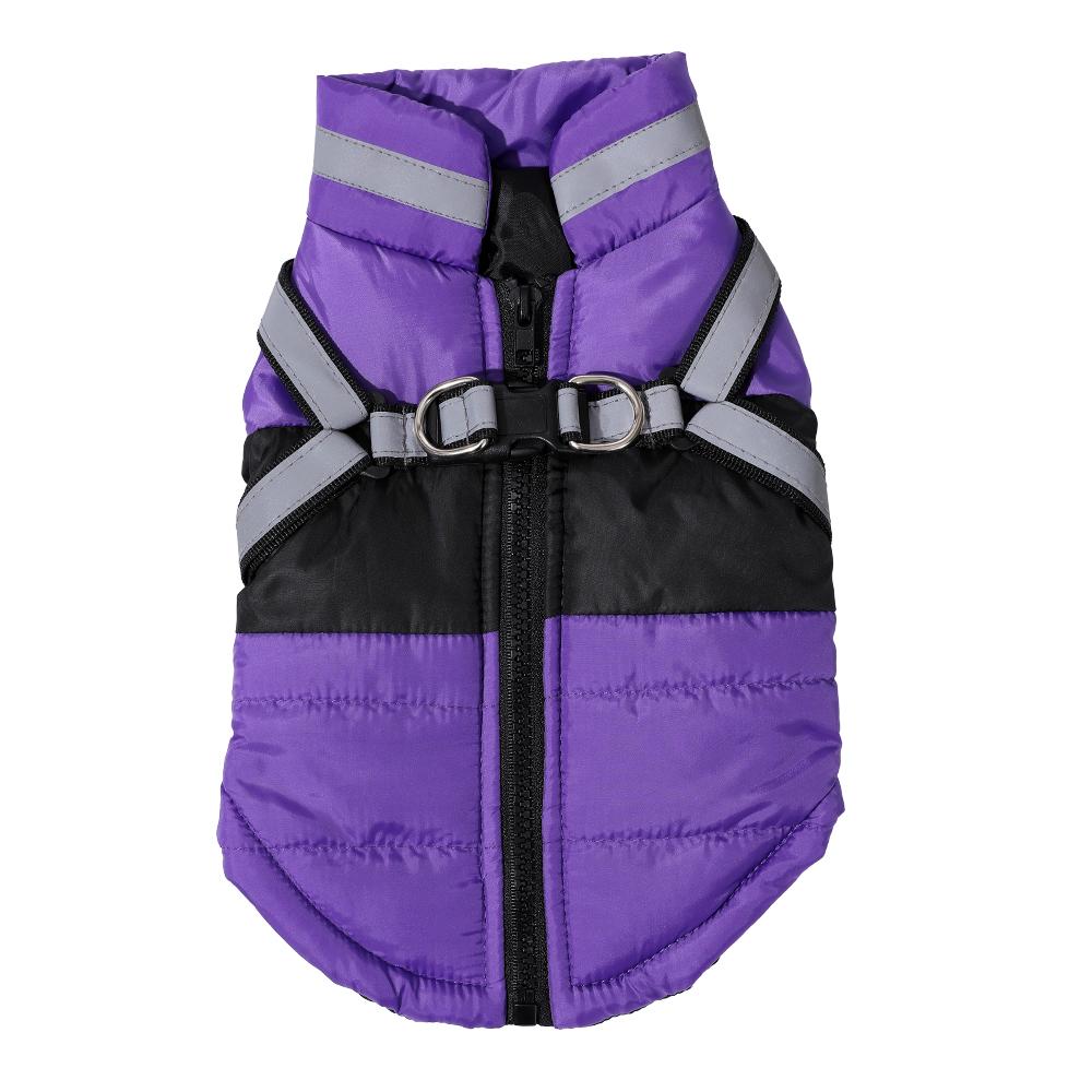 Dog Jacket Winter Waterproof Pet Clothes With Harness For Small Medium Dogs Cats Puppy Coat Reflective French Bulldog Apparel