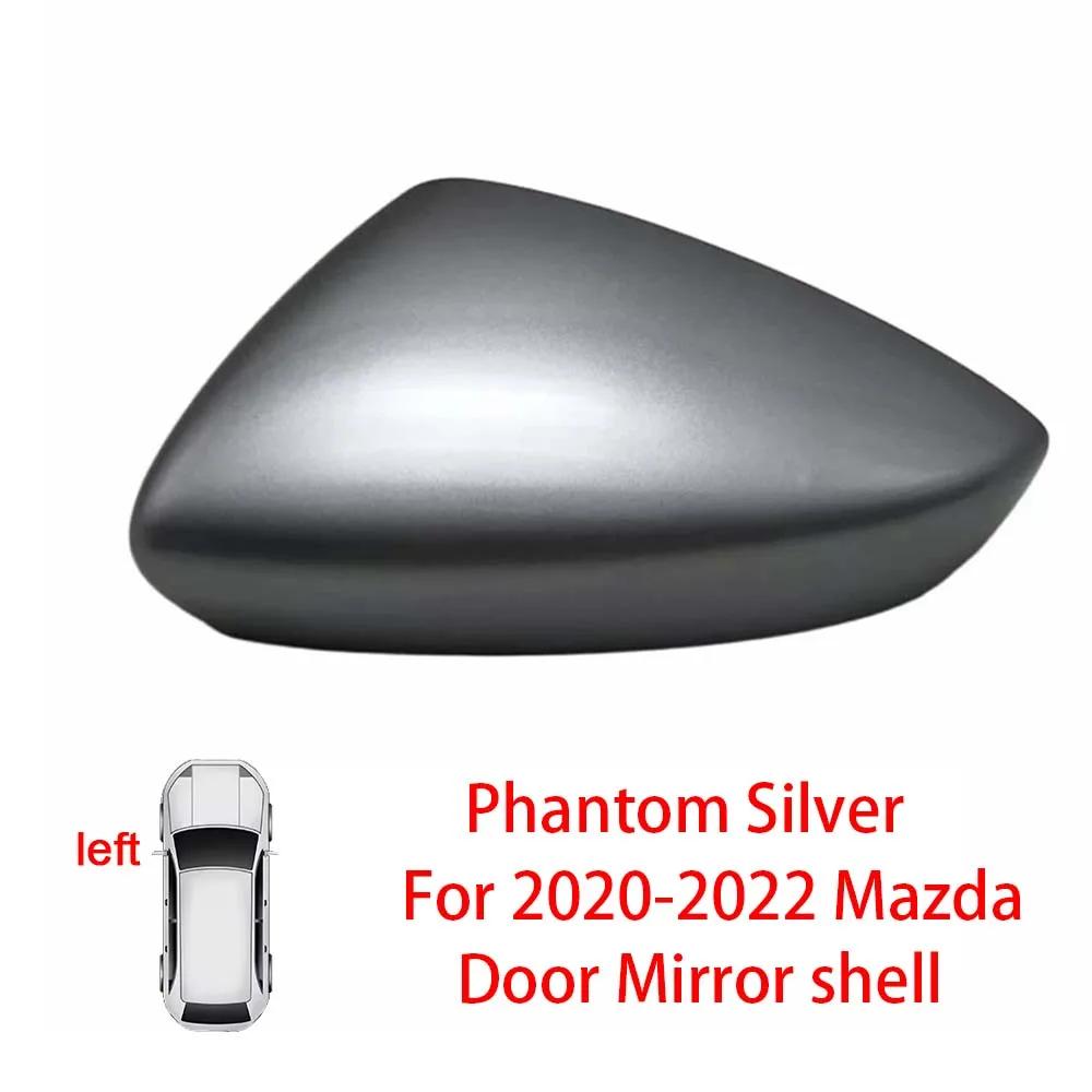 Protective Cover Door Mirror Shell For Mazda 3 Axela    Red Black White Gray Silver Car Rearview Accessories Replace