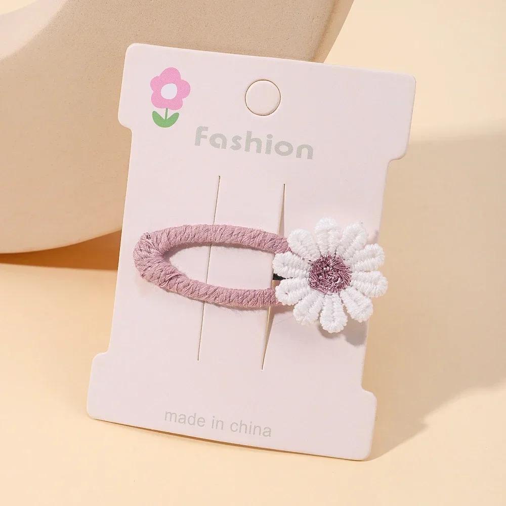 2 Stück Niedliche Baby Mädchen Haarspangen Gänseblümchen Blume Kinder Haarnadeln Prinzessin Haarspange Kind Haarschmuck Frühling Koreanischer Stil Haarklammern