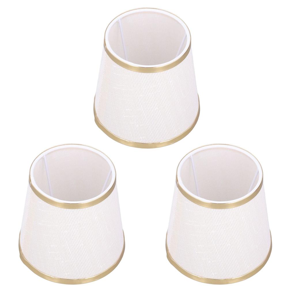 3PCS E14 Lampshade Barrel Shape Table Lamp Shade Meson Installation Fabric Bedroom Ceiling Lamp