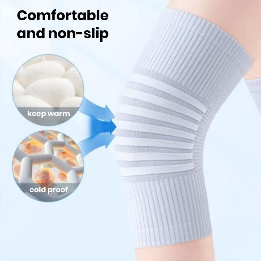 1pair Patella Brace Knee Braces Nylon Fitness Kneepad Elastic Breathable Knee Sleeves  Fitness Gear