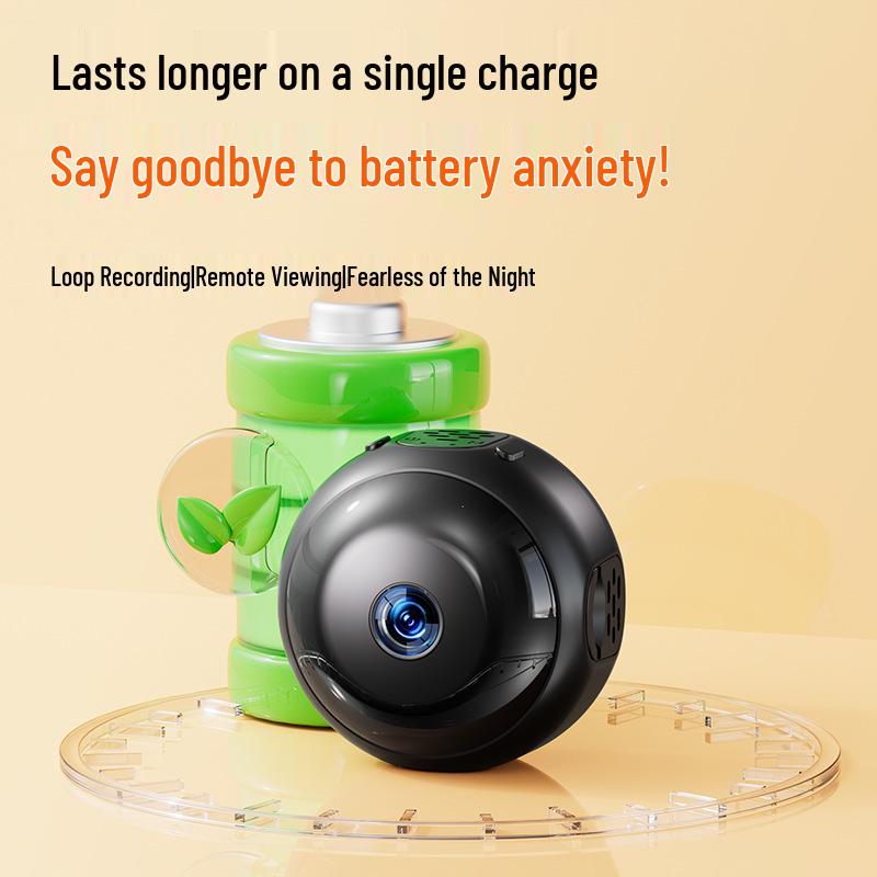 Portable WiFi Camera with Battery Backup & Human Detection - Ultra HD Monitor for Power Outages