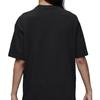 Jordan T-shirt a Maniche Corte Girocollo Patch Tinta Unita Uomo Top Nero DZ7314-010