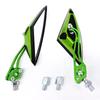 Kolip 1 Pair Motorcycle Rearview Mirror Reversing Auxiliary Side Mirrors Universal M10 Screw Modified Accessories
