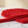 Chenille Red Heart Shaped Chenille Floor Mat  Balcony Indoor Decorative Heart-shaped Carpet