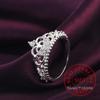 925 Sterling Silver Jewelry Vintage Luxurious Crystal Crown Wedding Silver Rings for Women Fashion Anel De Prata Bijoux Gif