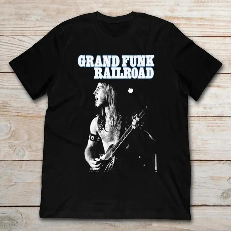T-shirt Live Grand Funk Railroad Band Classica Nera S 5XL UU079
