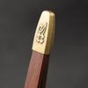 Durable Ebony Alloy Tea Tweezers with Bamboo Clips for Tea Lovers