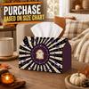 1pc Abstract Spooky Halloween Tissue Box with Figure Starburst Bat-Decoration Napkin Storage Organizer for Kitchen,Car,Elegant Decorative Box,Purpose 