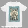 Bier Spirituosen Retro Lustiges T Shirt Designs 10 Wasser Sparen Vintage Washed Stretched Versatile Soft Fashion Graphic