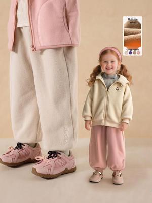 2025 Winter Kids' Fleece-Lined Cuffed Casual Pants
