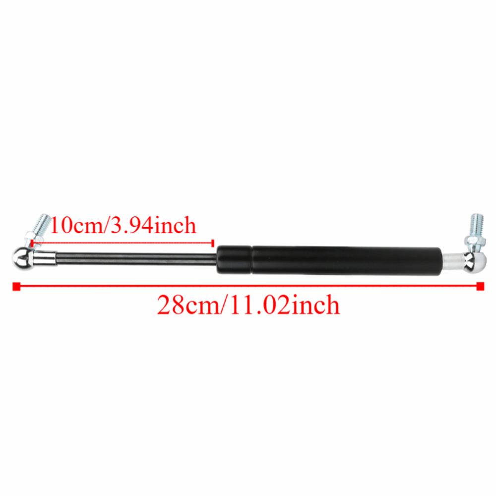 Ball Joint Gas Spring 100mm Stroke 280mm Center Distance Gas Struts Silver Tone 100N/300N/500N Lift Strut Support