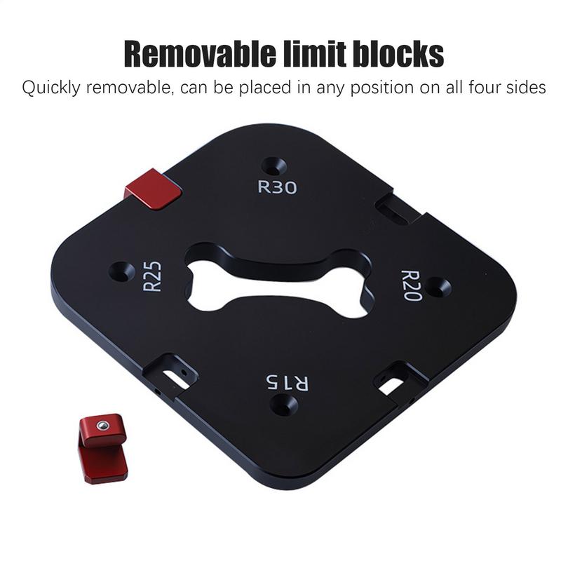 Radius Jig Router Templates Chamfering Cutting Auxiliary Tool For Wood Working Router Table Corner Radius Jig For Picture Frame