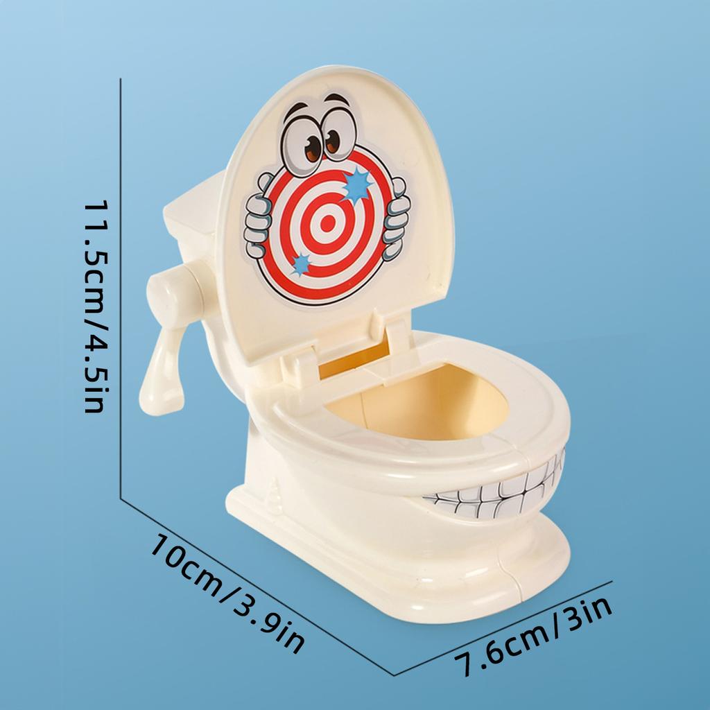 Two Person Interactive Catapult Throwing Toilet Bowl Battle Tabletop Coordination Parent-Child Game Catapult Toy