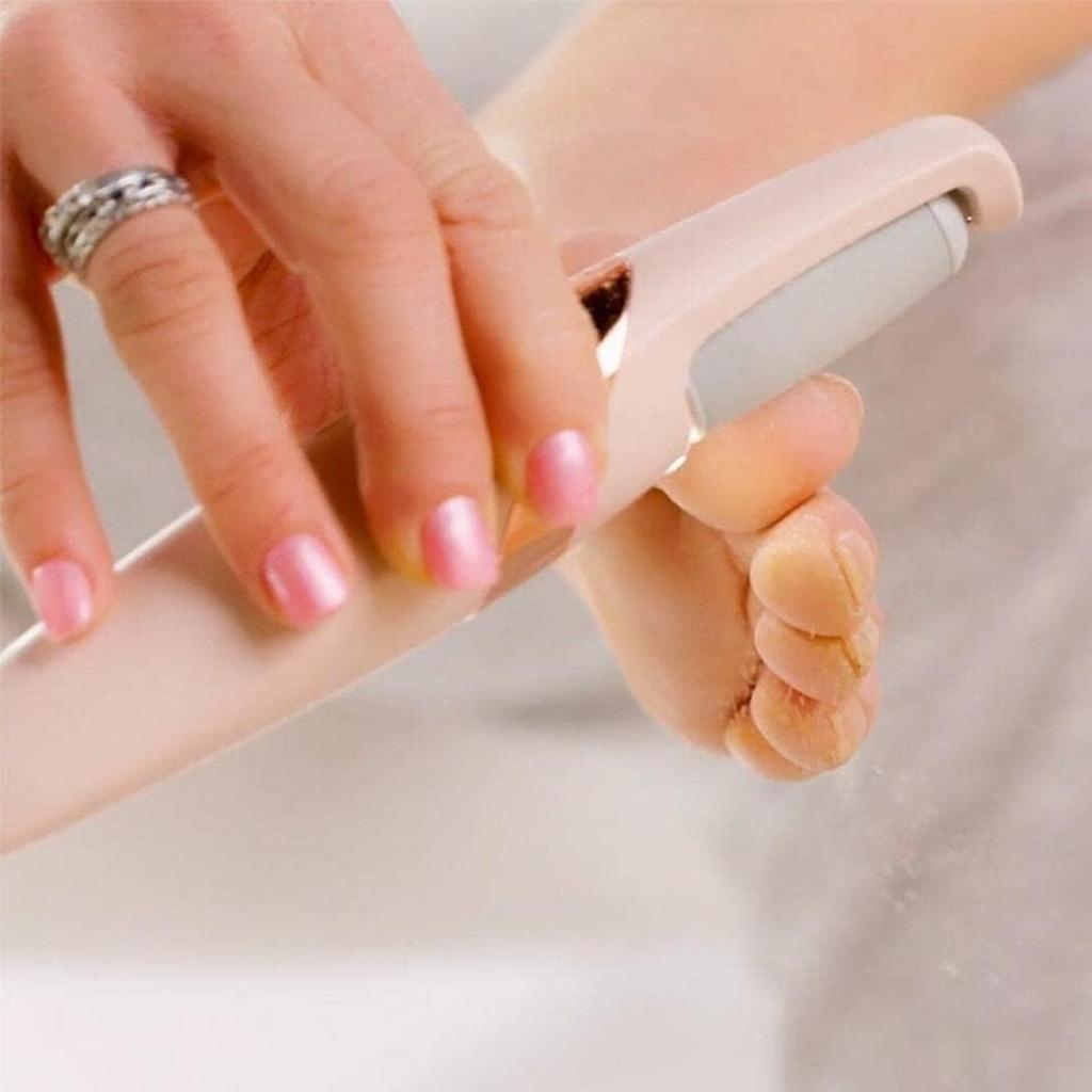 Electric Foot File Hard Skin Remover - Ergonomic Handle Design Foot Callus Remover - Rechargeable Foot File Heel Scraping - Calluses Rubbing 360°
