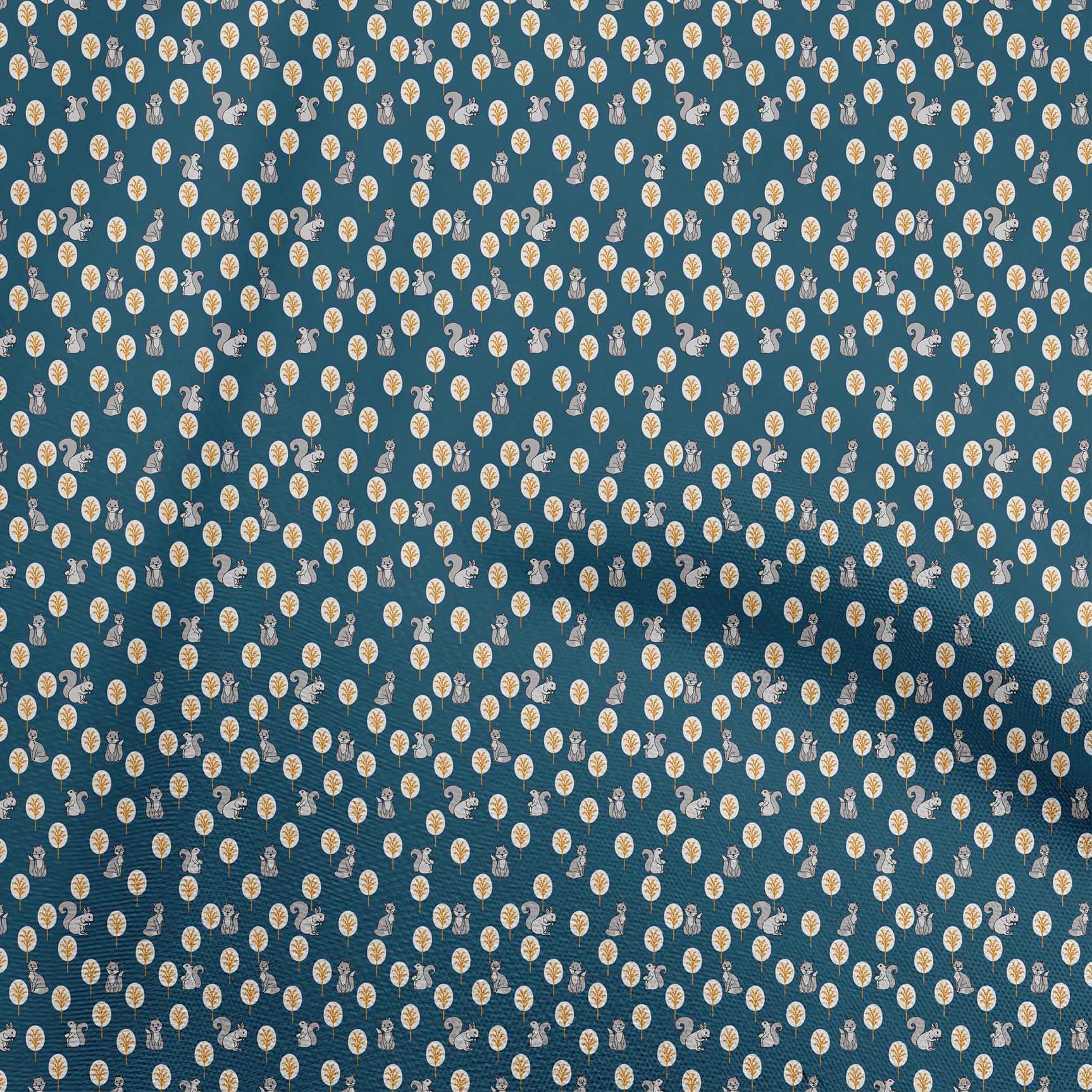 

OneOone Cotton Flex Світло-сіра тканина Тканина для пошиття тварин Тканина для шиття одягу своїми руками надрукована у дворі 40 дюймів 42 Inch Wide - Viscose Chiffon чирок синього кольору