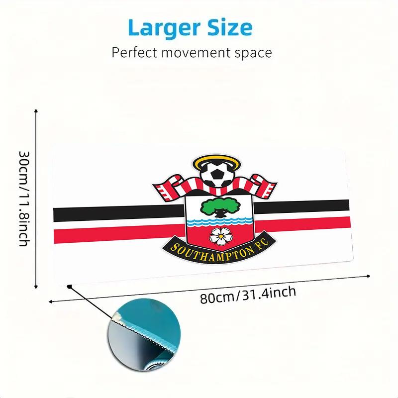 Southampton FC Print Cushion Non-slip Laptop Tablet Big Mousepad XXL Mat Mini PC Playmat With Lock Edge