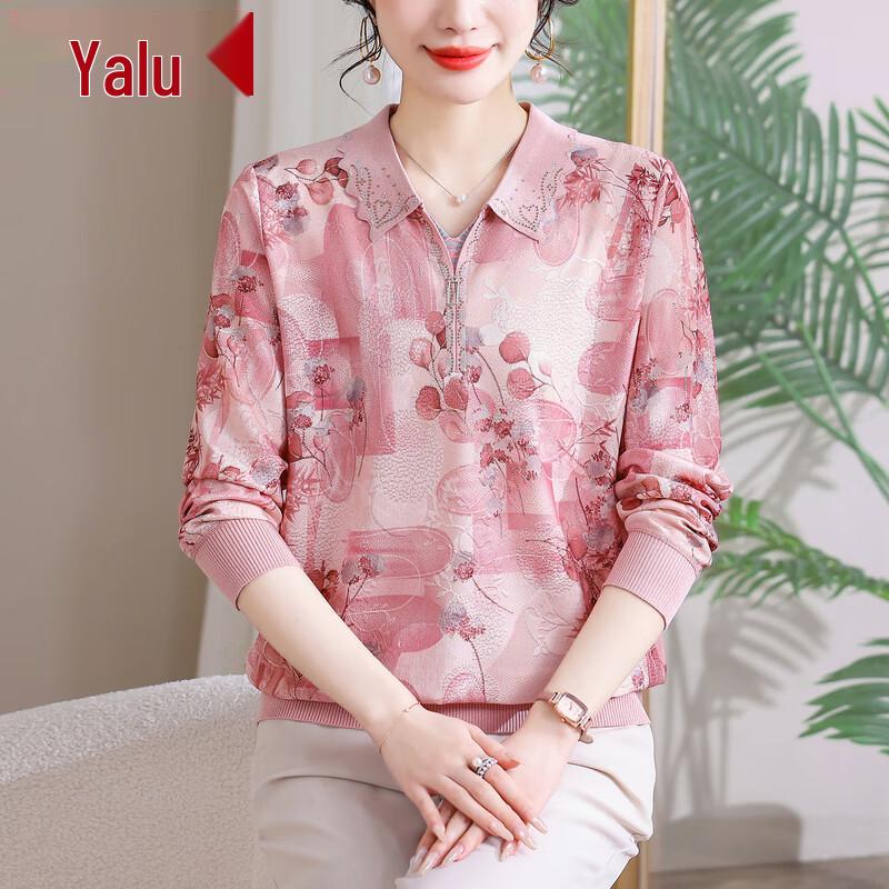 

Yalu Women s Spring Floral Knit Pullover 3XL
