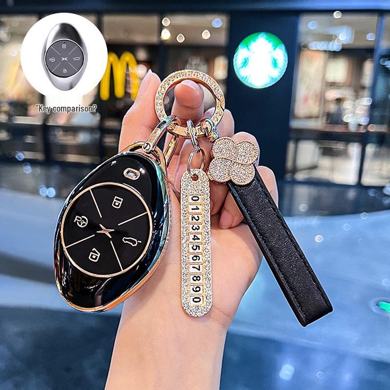 Premium Key Cover & Keychain for Xiaopeng P7, G6, New P7i, P5, G3, G3i, G9 Models