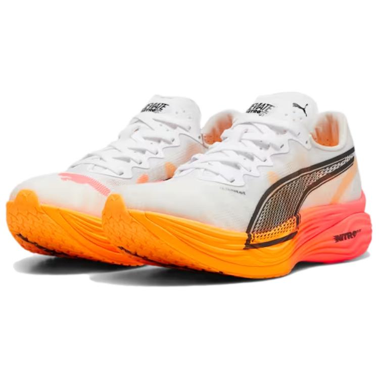 Puma Deviate Nitro Elite 3 Beyaz Gün Batımı Işıltısı Erkek Spor Ayakkabı Sun-Stream 310639-01