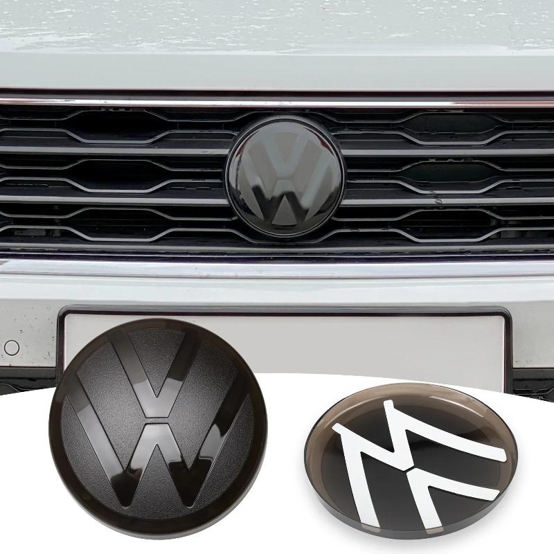 For Volkswagen BHub Caps 1Set Car Front Radiator Grille Logo Sticker Rear Trunk Lid Badge Cover For Volkswagen VW Tiguan 2017 2018 2019 2020 202