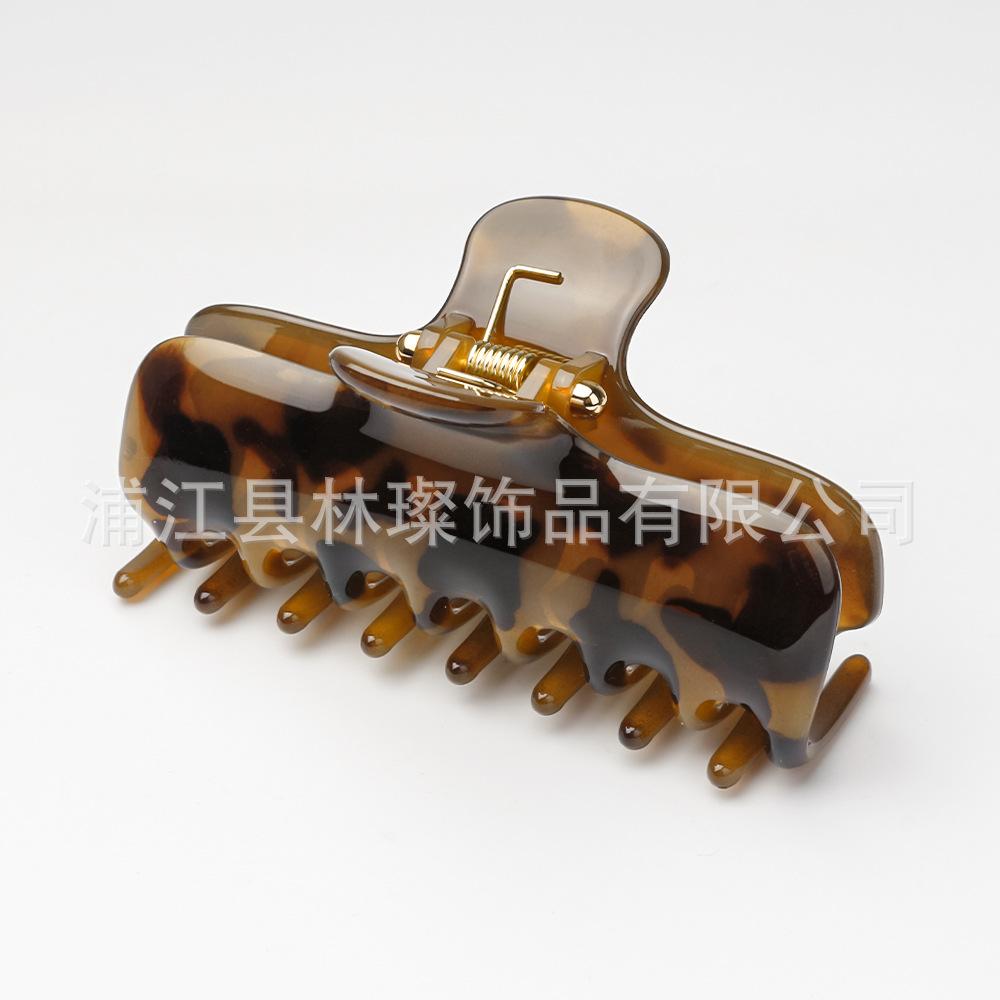 1Pcs 2026 New Style Large Size Thick Hair At The Back of The Head Elegant Shark Clip High Quality Acetate Rectangular Hair Clip