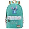 Lilo Stitch Backpack In Pink Or Blue Perfect For School Or Travel Made From High-quality Oxford Cloth