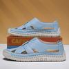 Fashion High Quality Men Sandals Leather Summer Men's Loafers Outdoor Breathable Couples Beach Sandals Roman Shoes