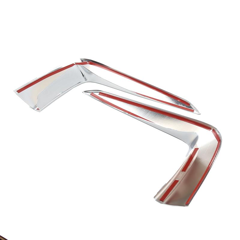 ABS Carbon fibre/Silver Car Front Bumper Side Air Intake Trim Strip Sticker For Honda Pilot 2015-2026 Car Exterior Accessories