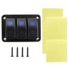 Multi Use Rocker Switch Panel for Car and Marine Waterproof Robust Construction Supports Various Voltage Inputs