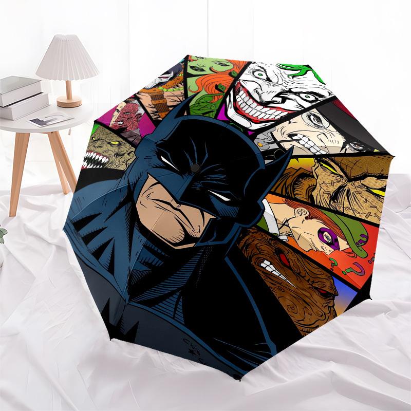 1pc Batman Villains Circle Umbrella with Plastic Handle,Suitable for All Seasons Travel Outdoor Multi-functional UmbrellaDCS036