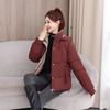 Solid color down cotton-padded clothes, short fashion jackets, seasonal cotton-padded clothes, loose small jackets.