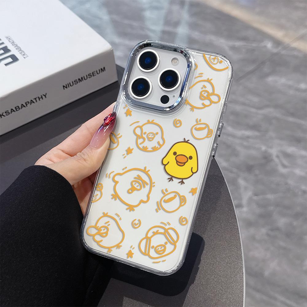 Cute Cartoon RilakkumaS Phone Case For iPhone 17 16e 16 15 14 13 12 11 mini Pro Max X XR XSMAX 8 Air Plus Transparent Soft Cover