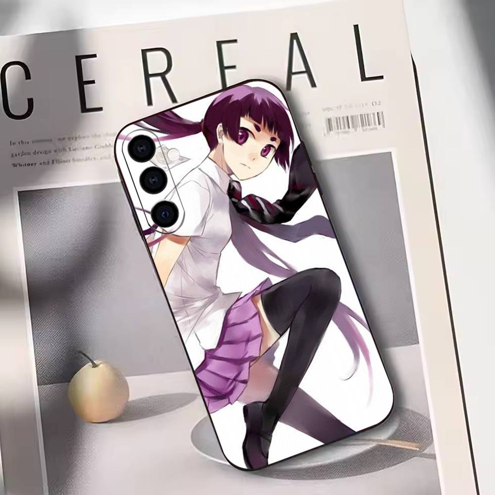 

Blue Exorcist Izumo Kamiki Phone Case Black Silicone Soft For Samsung Galaxy A73,A72,A71,A70,A53,A52,A51 Samsung a53 5g
