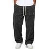 Herren Cord Straight Leg Freizeithose Modische Vielseitige Hose